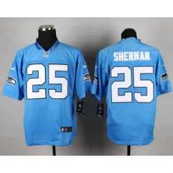 Nike Seattle Seahawks #25 Richard Sherman Team Color Blue Team Color Stitched NFL Elite Jersey DingZhi