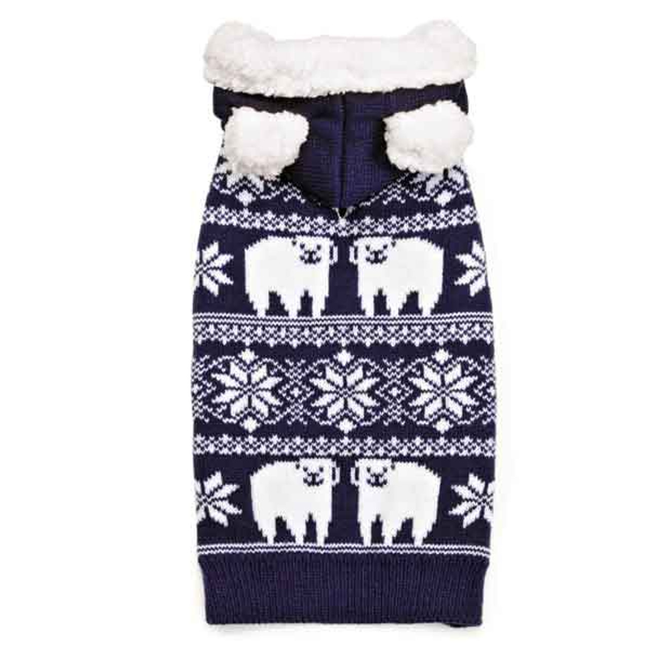 Image Elements Polar Bear Hood Sweater
