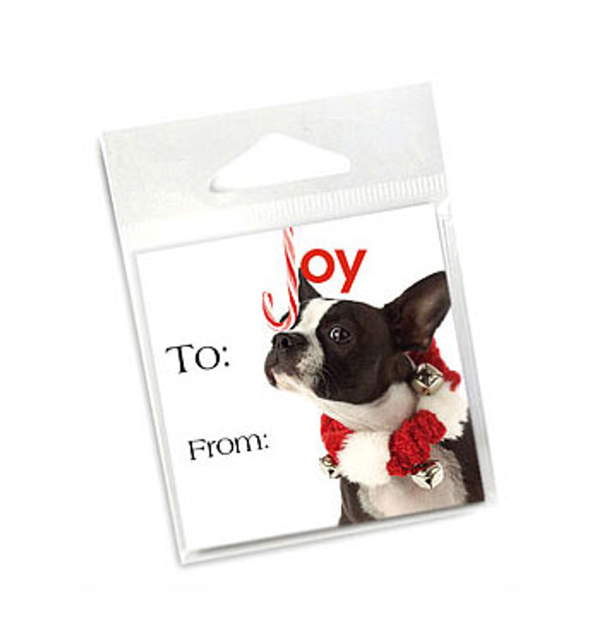 Image Boston Terrier Holiday Gift Tags