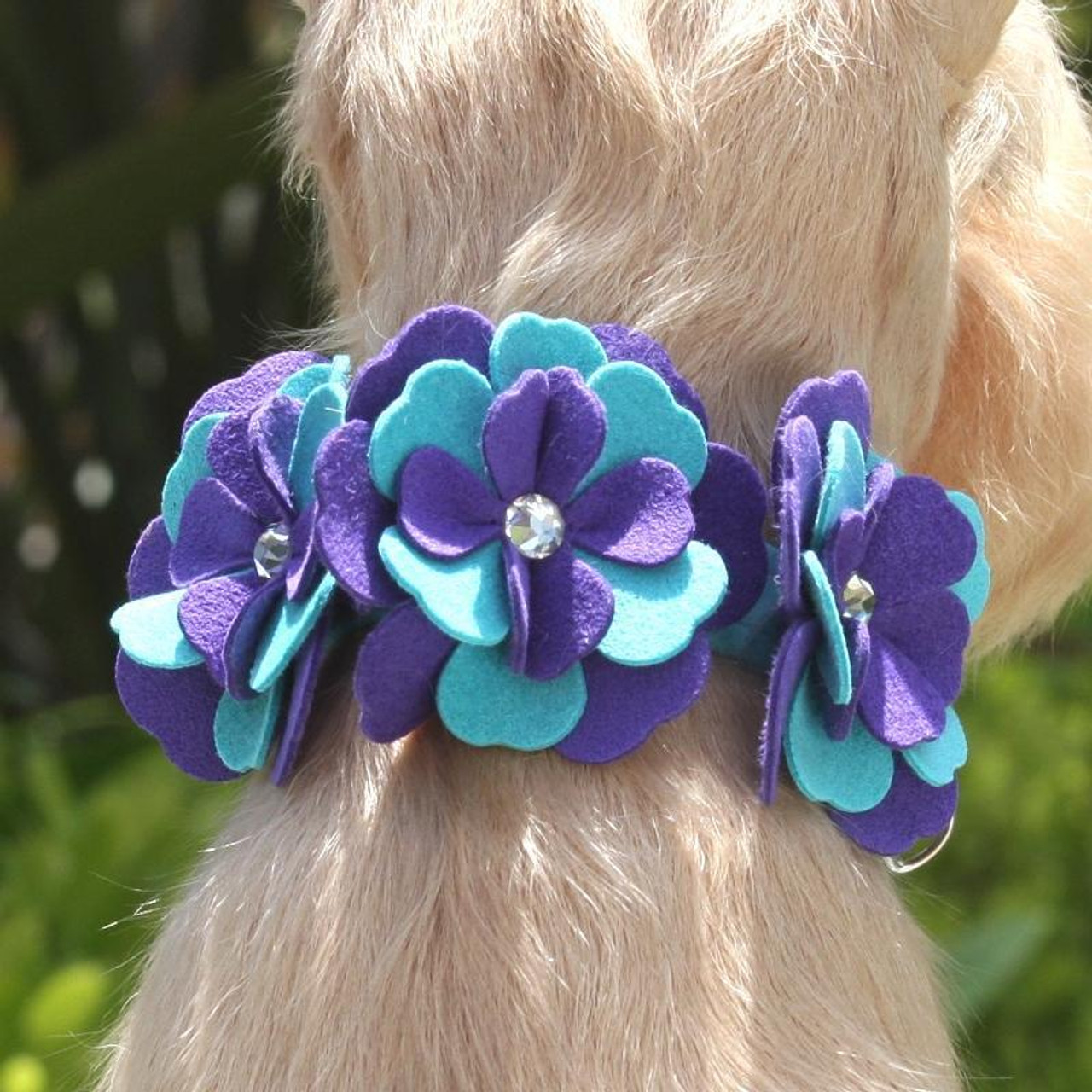 Image Susan Lanci Violet Flower Collar