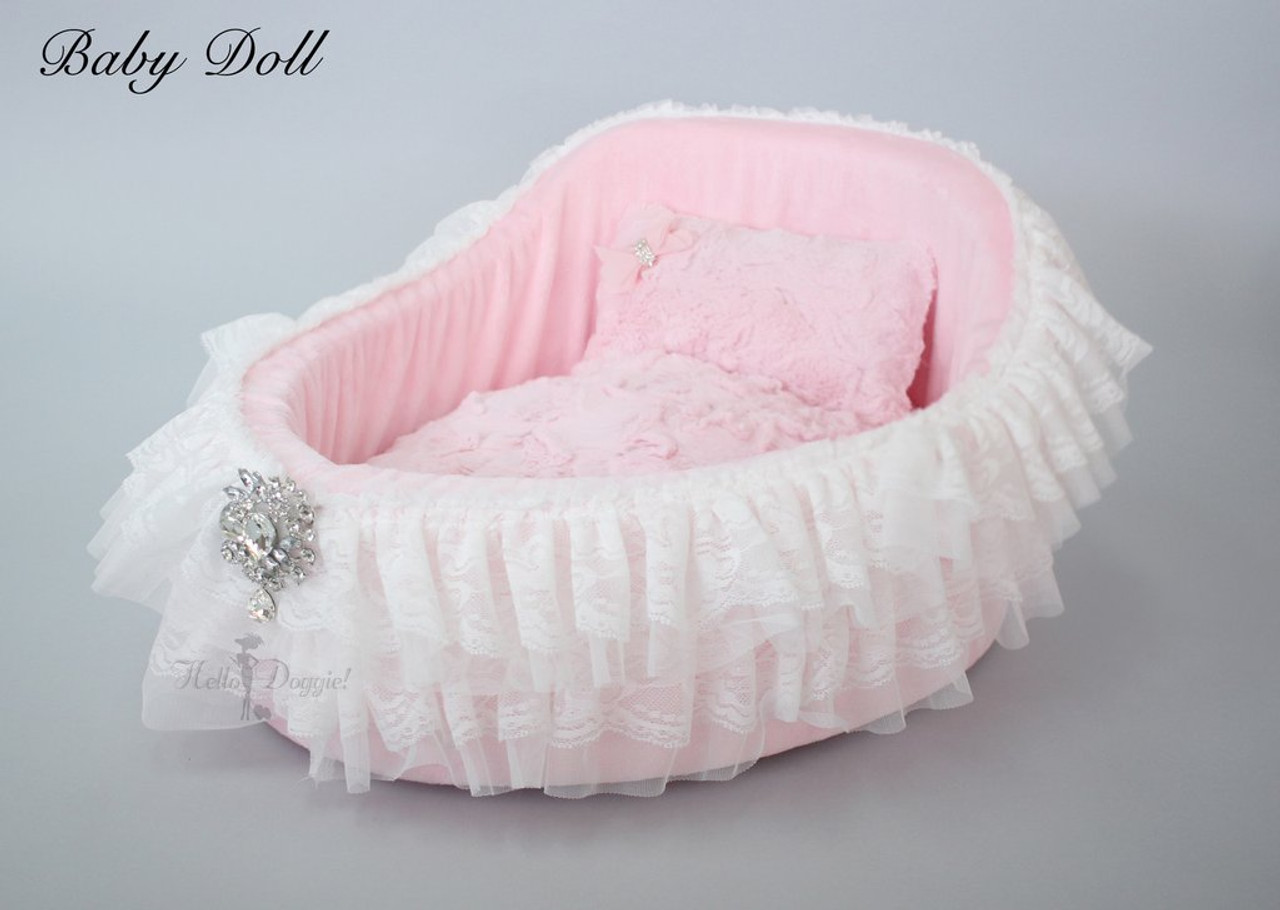 Image Luxurious Lace Dog Crib Bed