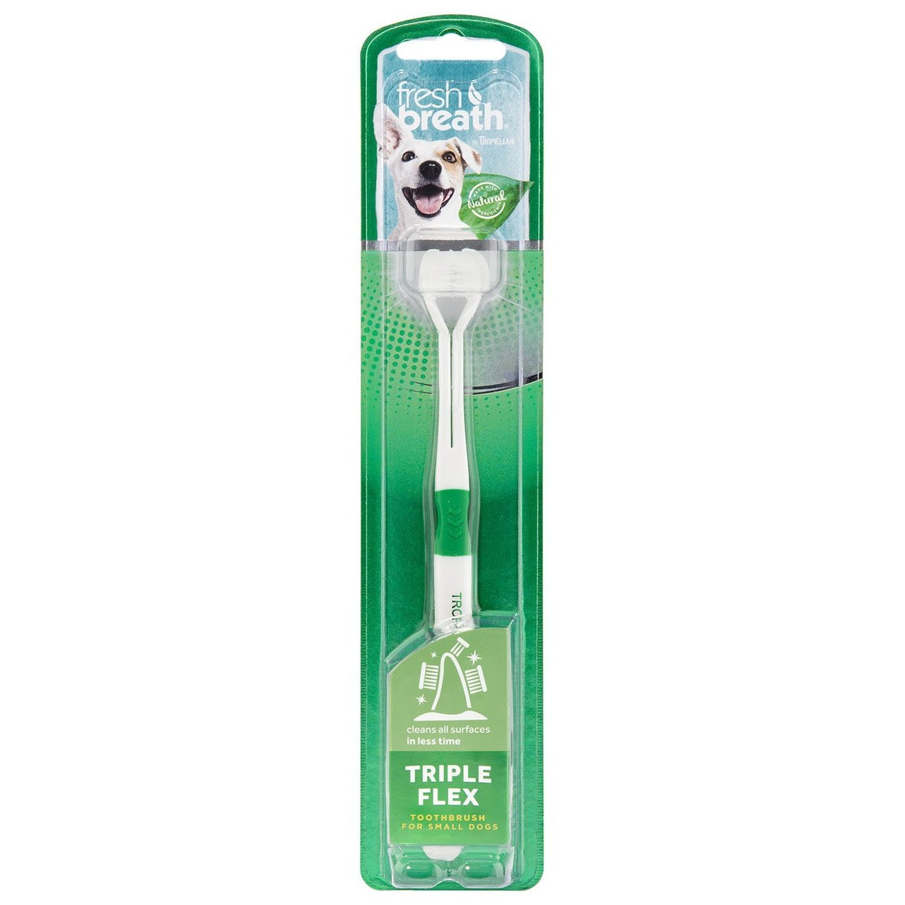 Image Fresh Breath TripleFlex Toothbrush for Dogs