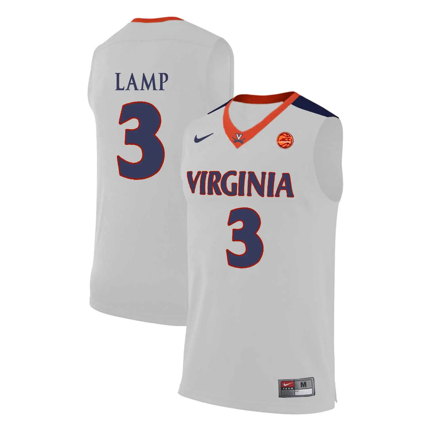 Image Virginia Cavaliers 3 Jeff Lamp White College Basketball Jersey Dzhi