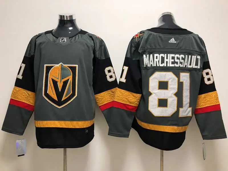 Image Vegas Golden Knights 81 Jonathan Marchessault Gray Adidas Jersey