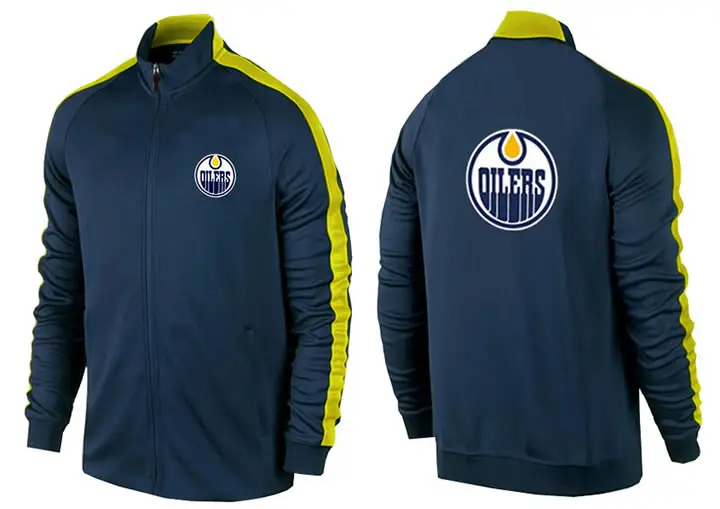 Image NHL Edmonton Oilers Team Logo 2015 Men Hockey Jacket (1)