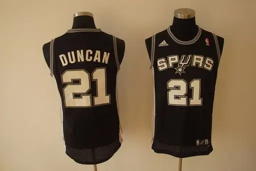 Image San Antonio Spurs #21 Tim Duncan black Jerseys