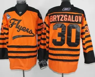 Image Philadelphia Flyers #30 Bryzgalov 2012 Winter Classic Orange Jersey