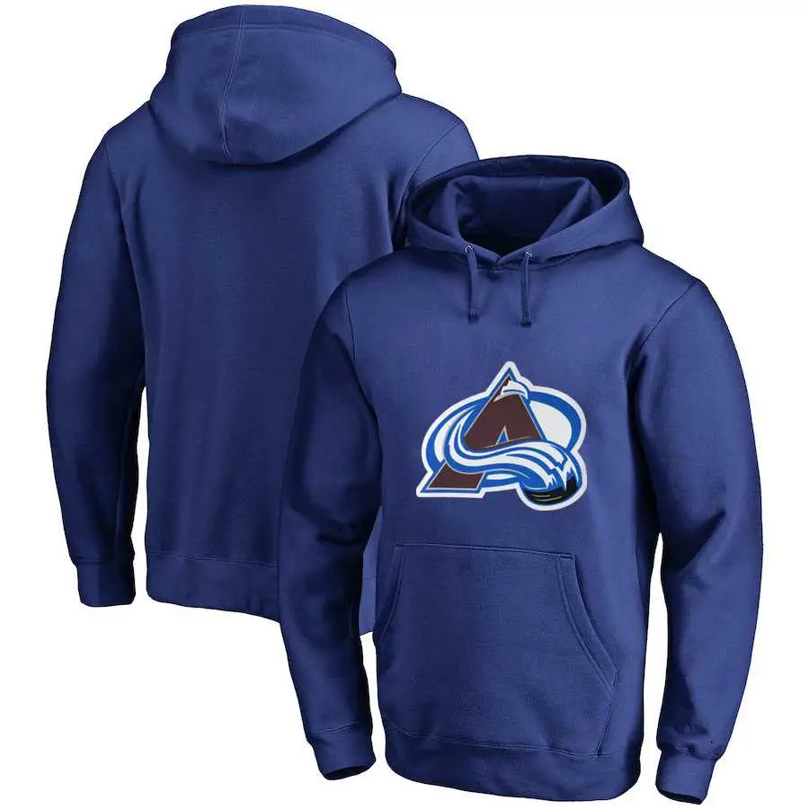 Image Colorado Avalanche Blue All Stitched Pullover Hoodie