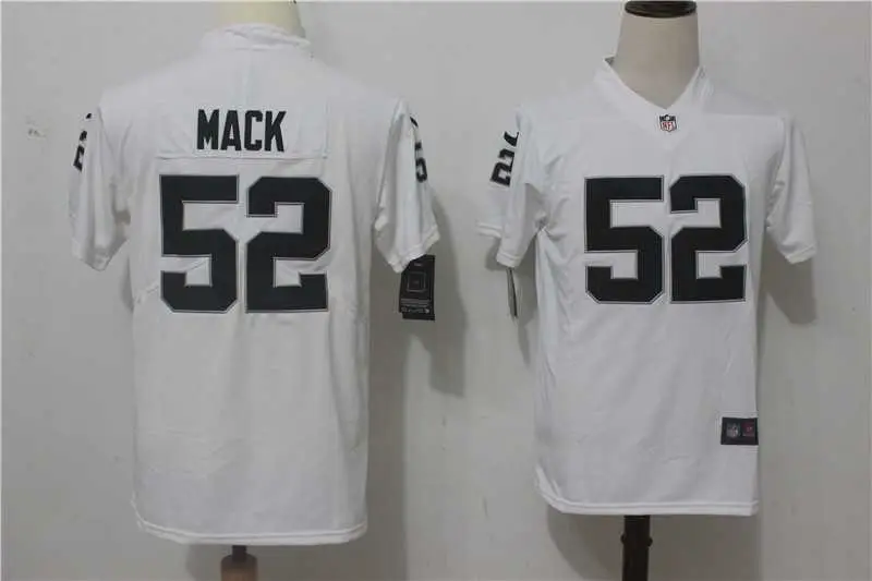 Image Youth Limited Nike Oakland Raiders #52 Khalil Mack White Vapor Untouchable Player Jerseys