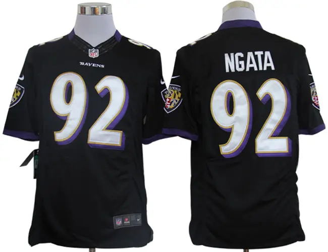 Image Nike Limited Baltimore Ravens #92 Haloti Ngata Black Jerseys