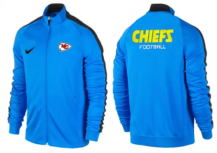 Image NFL Kansas City Chiefs Team Logo 2015 Men Football Jacket (8)