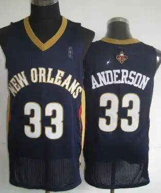Image New Orleans Pelicans #33 Ryan Anderson Navy Blue Jerseys