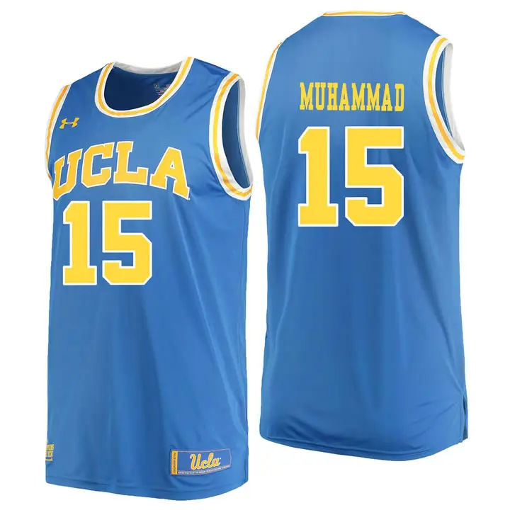 Image UCLA Bruins 15 Shabazz Muhammad Blue College Basketball Jersey Dzhi