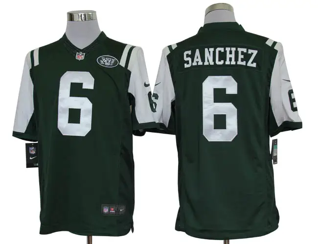 Image Nike Limited New York Jets #6 Mark Sanchez Green Jerseys