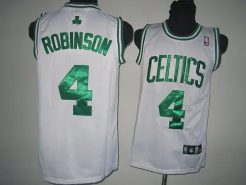 Image Boston Celtics #4 Robinson White Jerseys