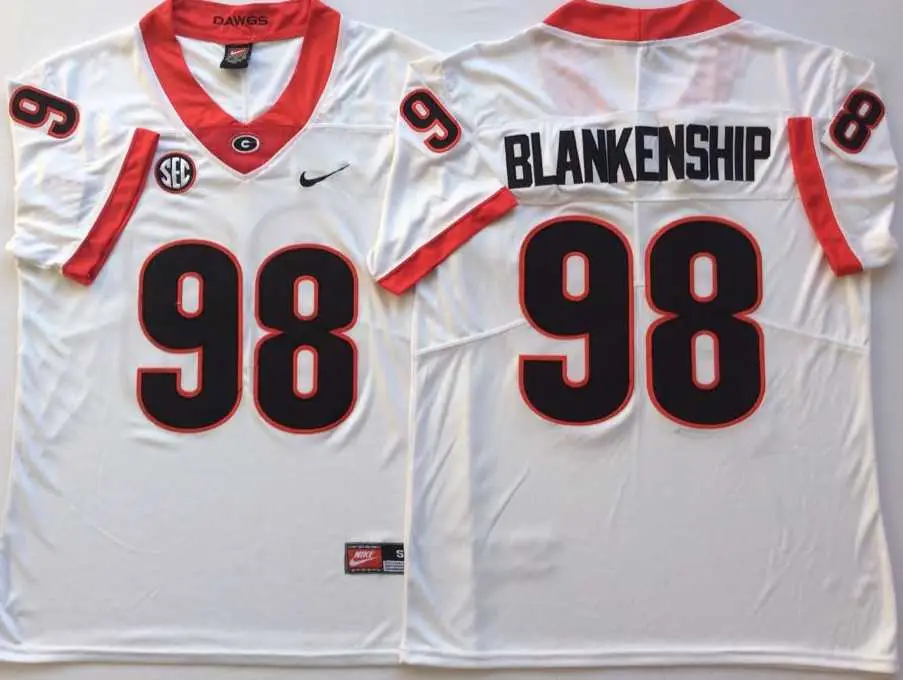 Image Georgia Bulldogs 98 Rodrigo Blankenship White Nike College Football Jersey