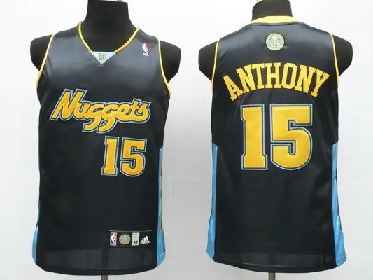 Image Denver Nuggets #15 Carmelo Anthony navy Jerseys