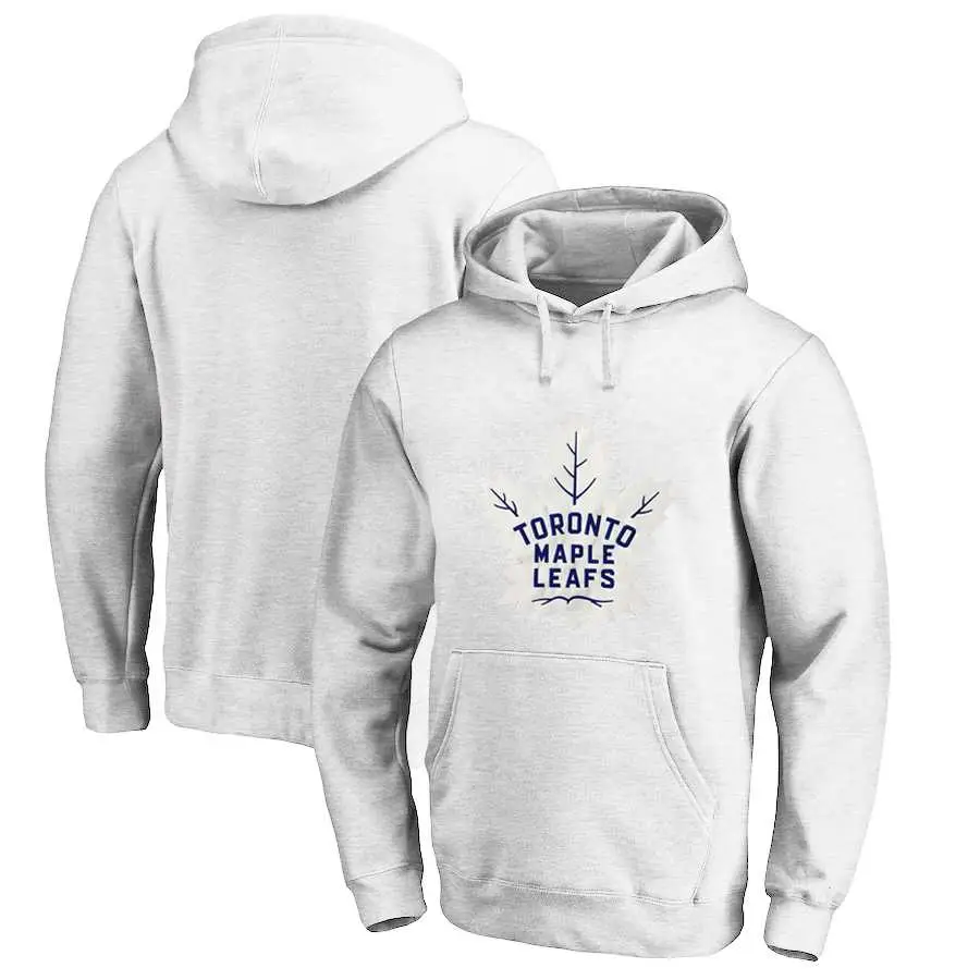 Image Toronto Maple Leafs White All Stitched Pullover Hoodie