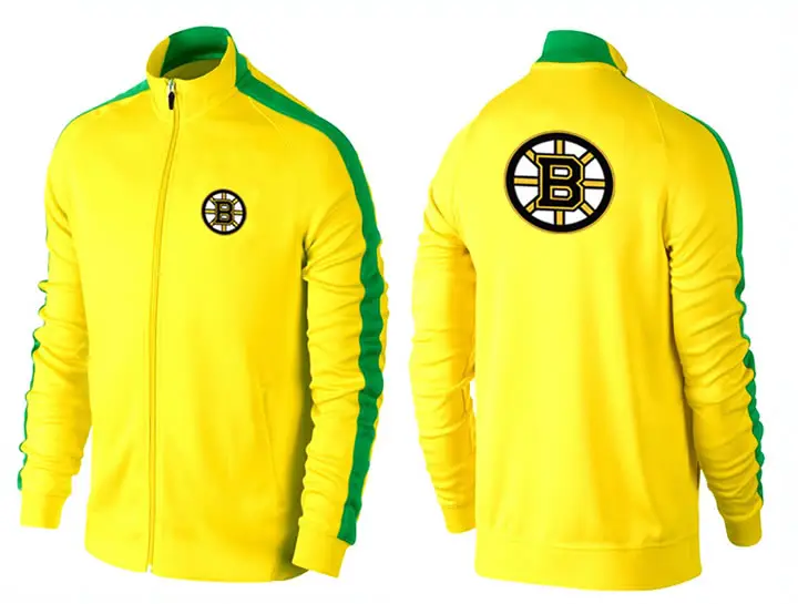 Image NHL Boston Bruins Team Logo 2015 Men Hockey Jacket (4)