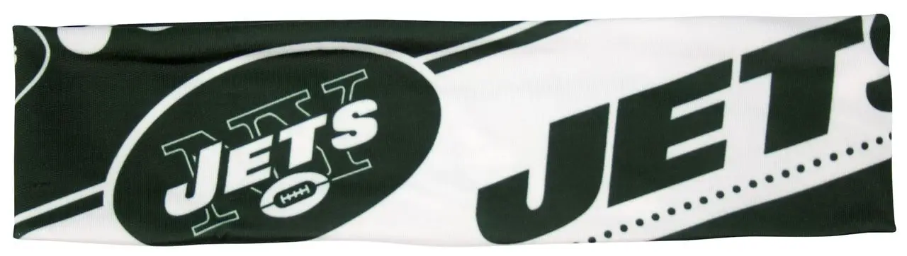 Image New York Jets Stretch Patterned Headband - Special Order