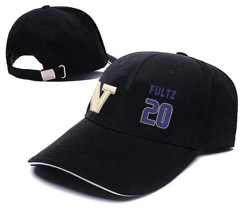 Image Washington Huskies #20 Markelle Fultz Black College Basketball Adjustable Peaked Hat