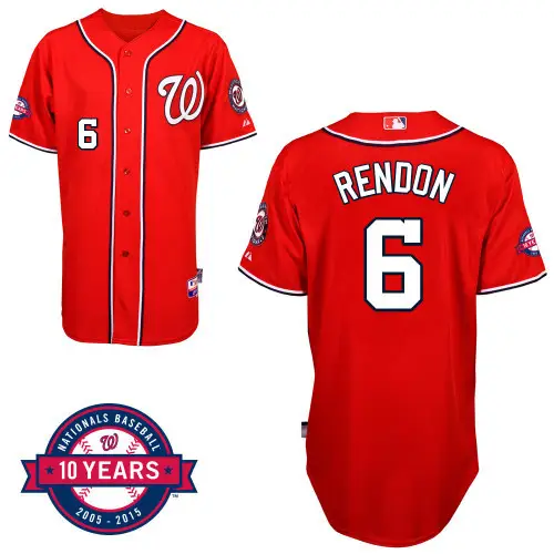 Image #6 Anthony Rendon Red MLB Jersey-Washington Nationals Stitched Cool Base Baseball Jersey