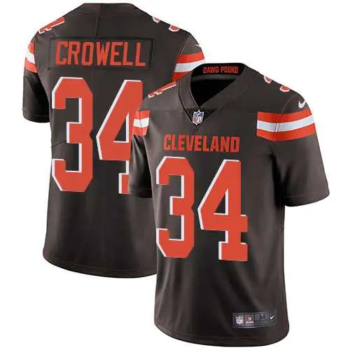 Image Nike Cleveland Browns #34 Isaiah Crowell Brown Team Color NFL Vapor Untouchable Limited Jersey