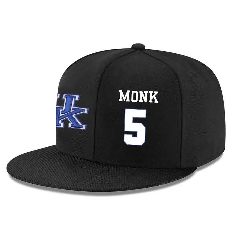 Image Kentucky Wildcats #5 Malik Monk Black Adjustable Hat
