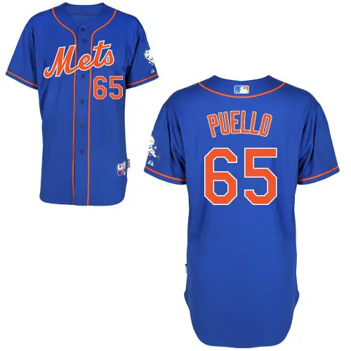 Image #65 Cesar Puello Blue MLB Jersey-New York Mets Stitched Cool Base Baseball Jersey