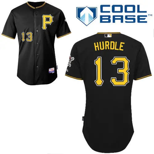 Image #13 Clint Hurdle Black MLB Jersey-Pittsburgh Pirates Stitched Cool Base Baseball Jersey