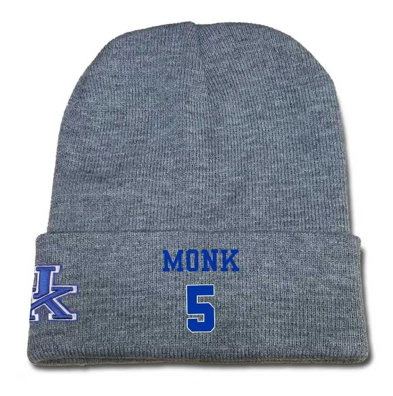 Image Kentucky Wildcats #5 Malik Monk Gray College Basketball Knit Hat