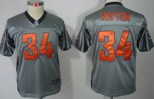 Image Youth Nike Chicago Bears #34 Walter Payton Gray Jerseys