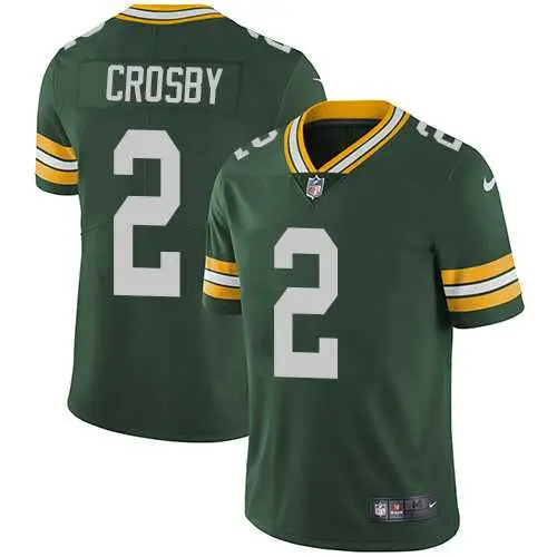 Image Nike Green Bay Packers #2 Mason Crosby Green Team Color NFL Vapor Untouchable Limited Jersey