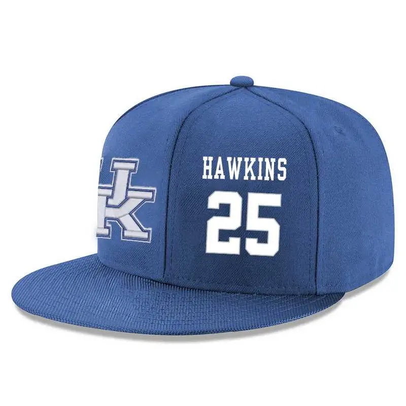 Image Kentucky Wildcats #25 Dominique Hawkins Blue Adjustable Hat