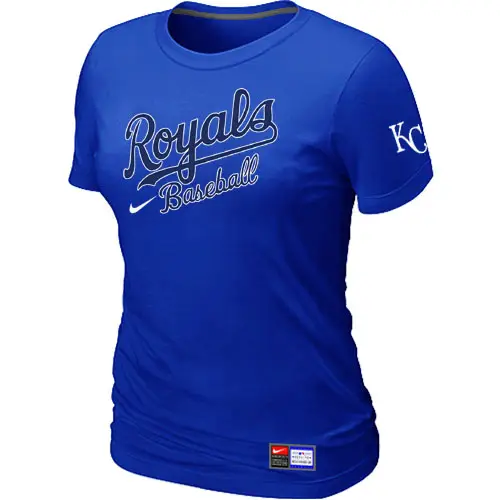 Image Kansas City Royals Blue Nike Women's Short Sleeve Practice T-Shirt