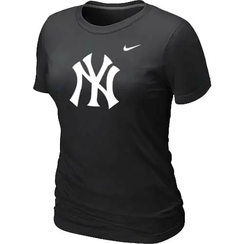 Image New York Yankees Heathered Black Nike Women's Blended T-Shirt