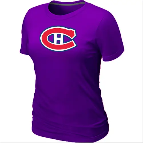 Image Montreal Canadiens Big & Tall Women's Logo Purple T-Shirt