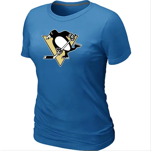 Image Pittsburgh Penguins Big & Tall Women's Logo L.blue T-Shirt