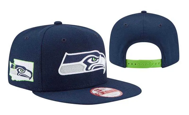 Image Seahawks Team Logo All Navy Adjustable Hat LT