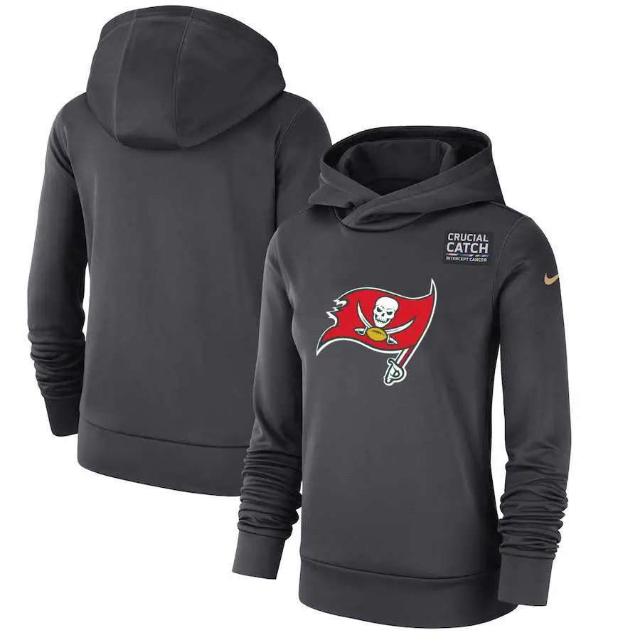 Image Women Tampa Bay Buccaneers Anthracite Nike Crucial Catch Performance Hoodie