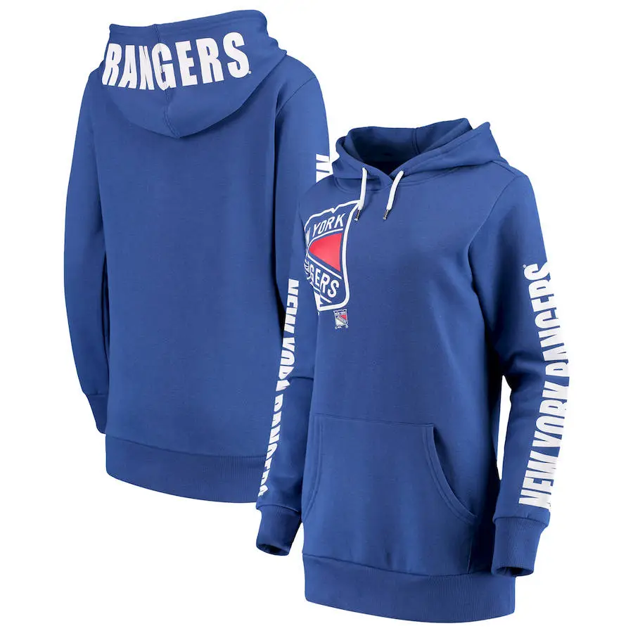 Image Women New York Rangers G III 4Her by Carl Banks 12th Inning Pullover Hoodie Blue