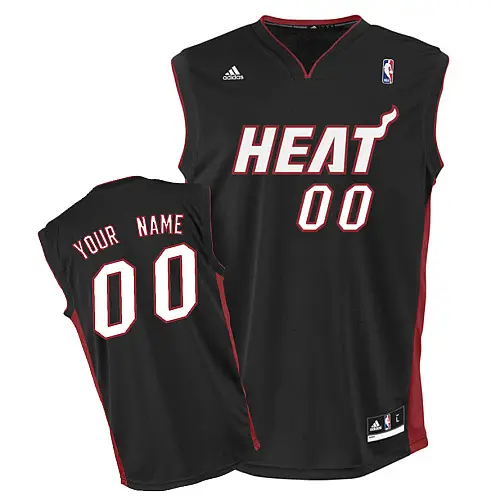 Image Youth Miami Heat Custom black Jerseys