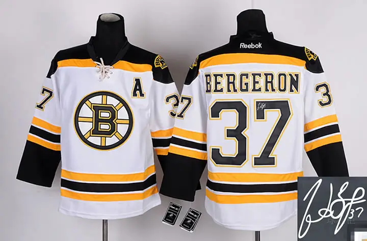 Image Boston Bruins #37 bergeron White Signature Edition Jerseys
