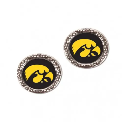 Image Iowa Hawkeyes Earrings Post Style - Special Order
