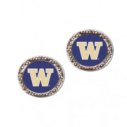 Image Washington Huskies Earrings Post Style - Special Order