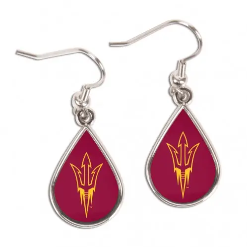 Image Arizona State Sun Devils Earrings Tear Drop Style