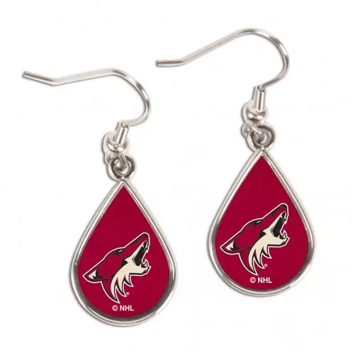 Image Arizona Coyotes Earrings Tear Drop Style - Special Order