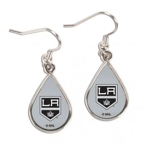 Image Los Angeles Kings Earrings Tear Drop Style - Special Order