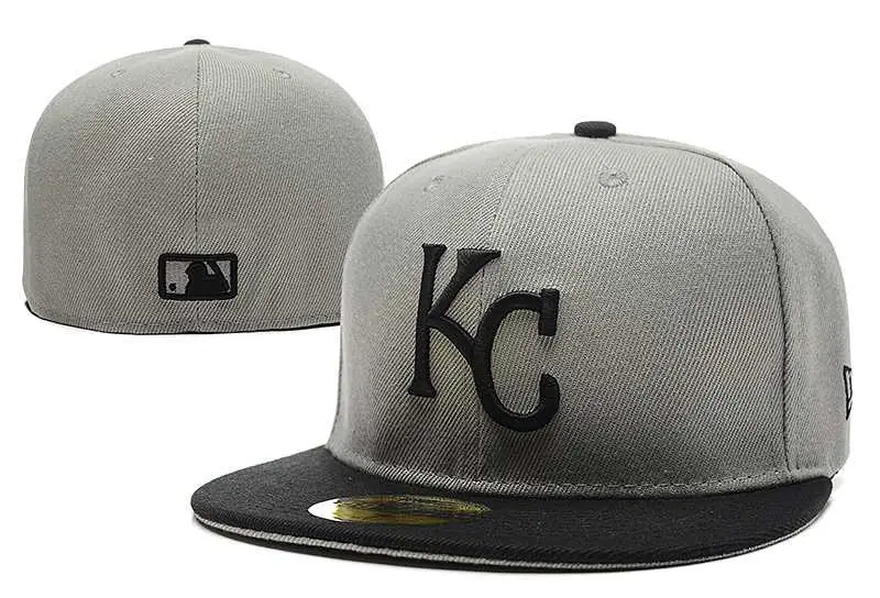 Image Kansas City Royals MLB Fitted Stitched Hats LXMY (3)