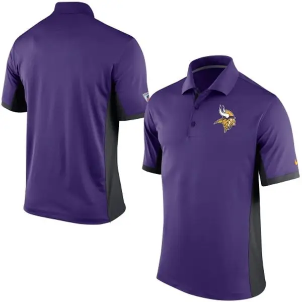 Image Minnesota Vikings Team Logo Purple Polo Shirt